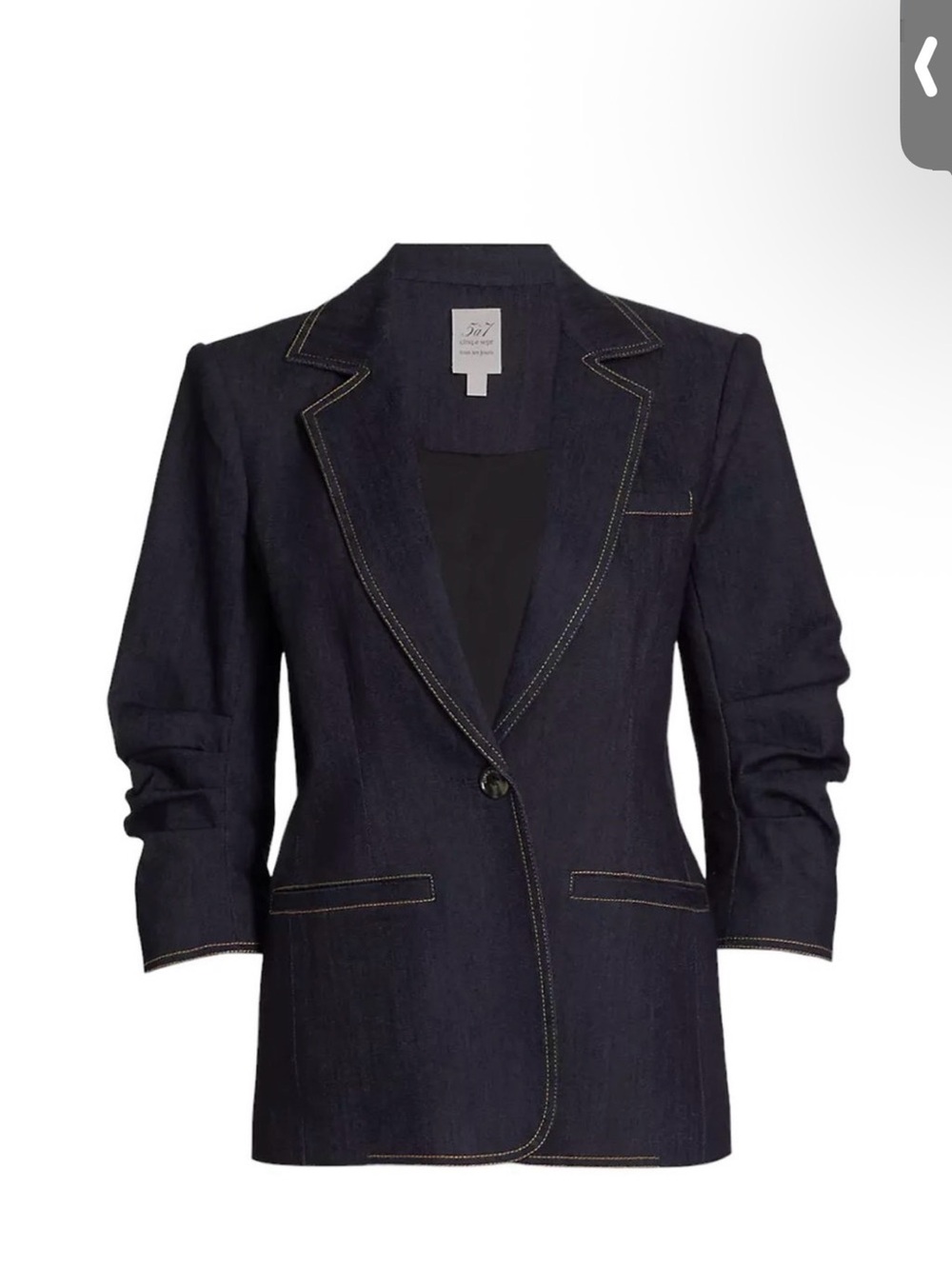 Cinq a Sept Khloe dark denim blazer sz 10 NWT